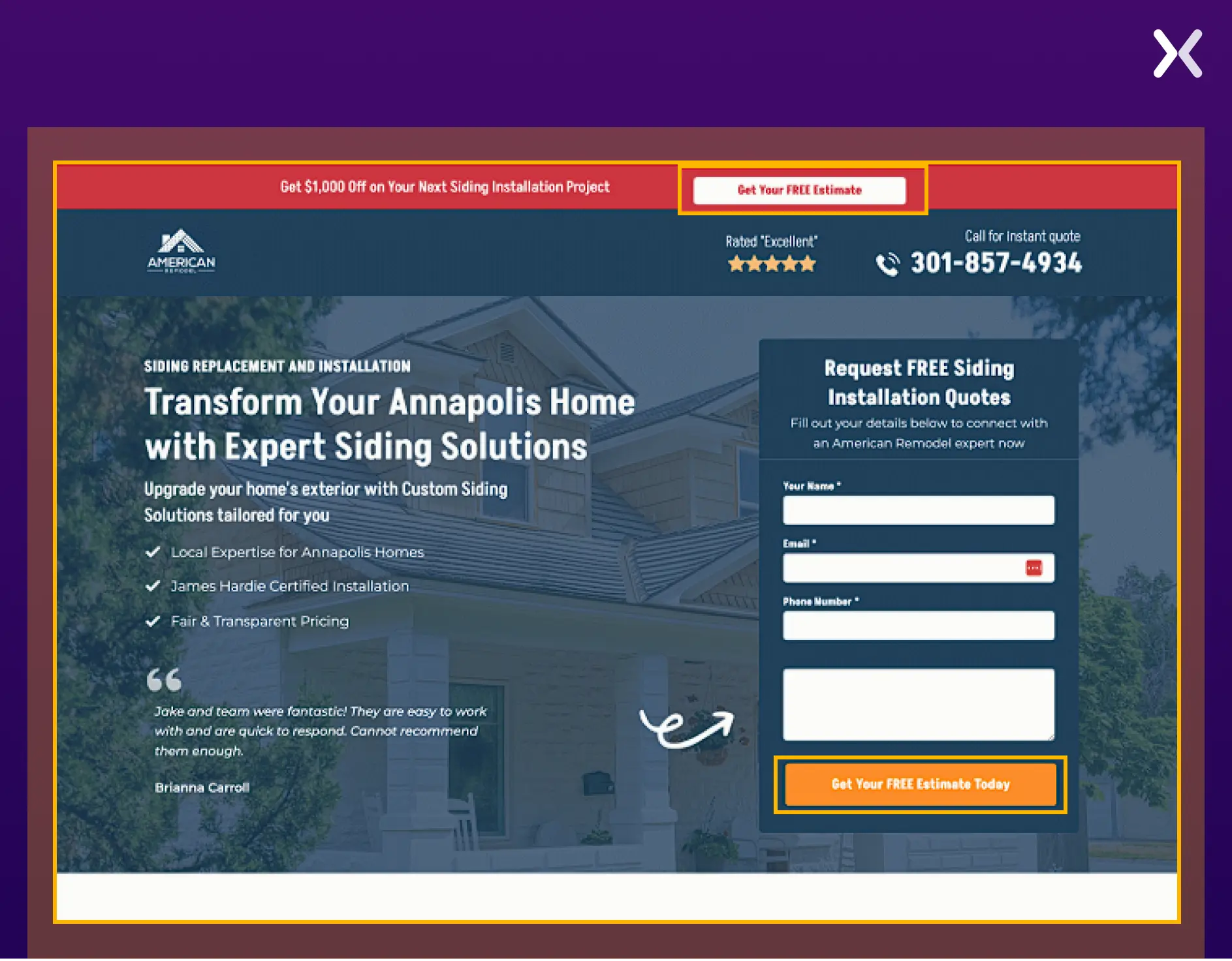 Landing Page Lead Generation